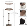 Kate and Laurel - Engles Adjustable Embossed Metal Table and Plant Stand