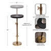 Kate and Laurel - Engles Adjustable Embossed Metal Table and Plant Stand