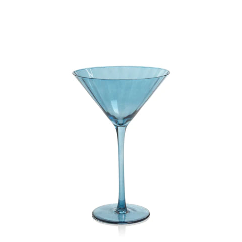 Blue Azure Martini Glass