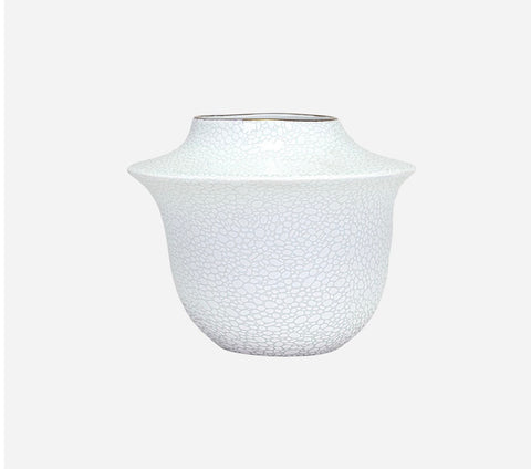 Porcelain White and Gray Vase
