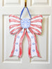 Patriotic Bow Door Hanger