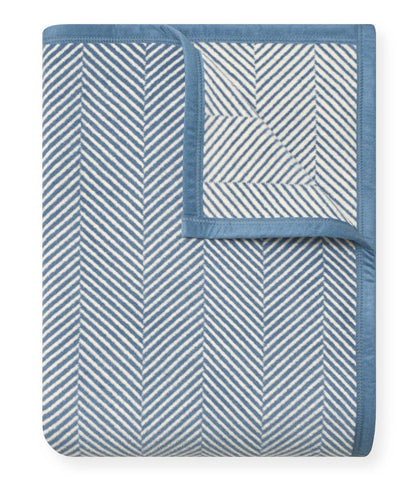 ChappyWrap - Harborview Herringbone Cornflower Blanket