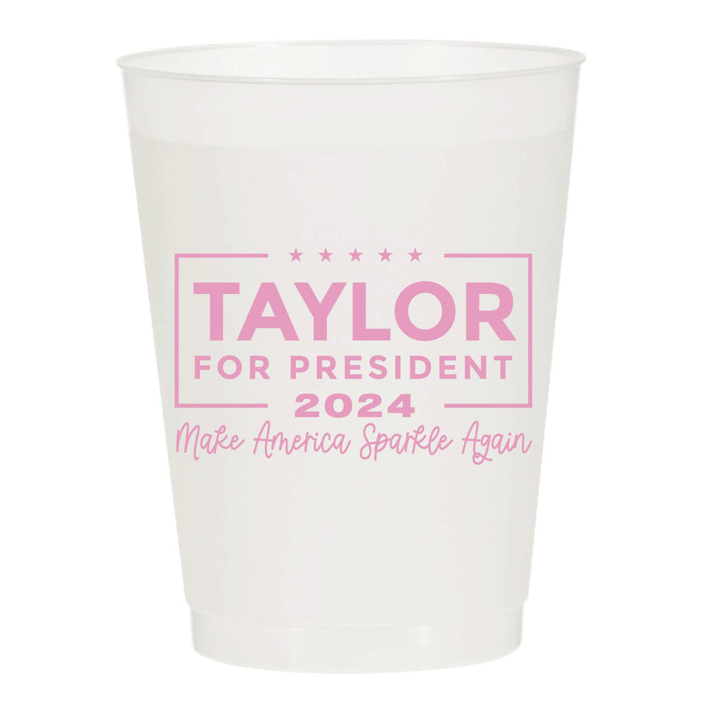 Make America Sparkle Again Frosted Cups