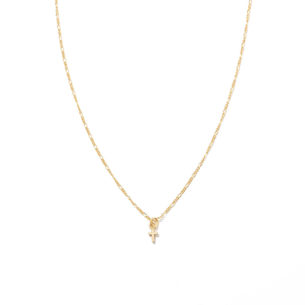 Gold Dainty Cross Pendant Necklace