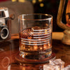 American Flag Whiskey Glass