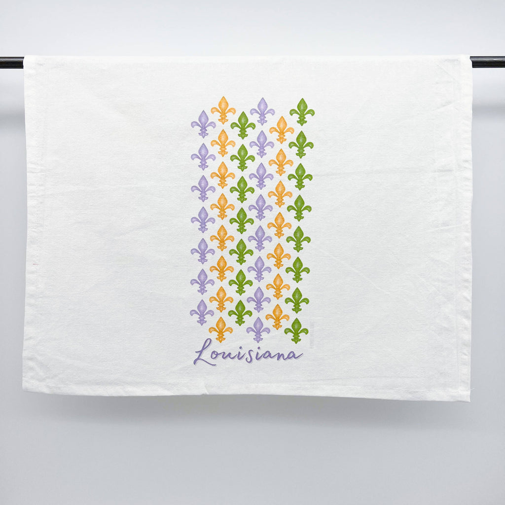 Fleur De Lis Louisiana Tea Towel