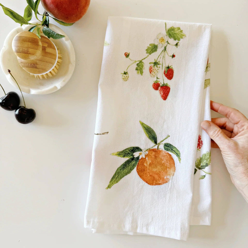 emily lex studio - Fruit cotton flour sack tea towel