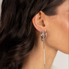 Layered Double Hoop CZ Earrings