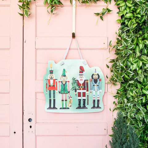 Songbird Grove Collection - Festive Nutcracker Door Hanger