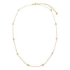 CZ Bezel Station Necklace