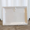 Fleur de Lis Ceramic Platter