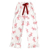 Ruffled Candy Canes PJ Set with Velvet Ties