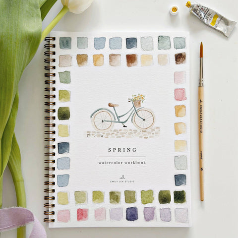 emily lex studio - Spring watercolor workbook
