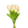 White Real Touch Tulip Bunch