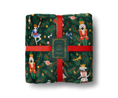Rifle Paper Co. - Nutcracker Fleece Blanket
