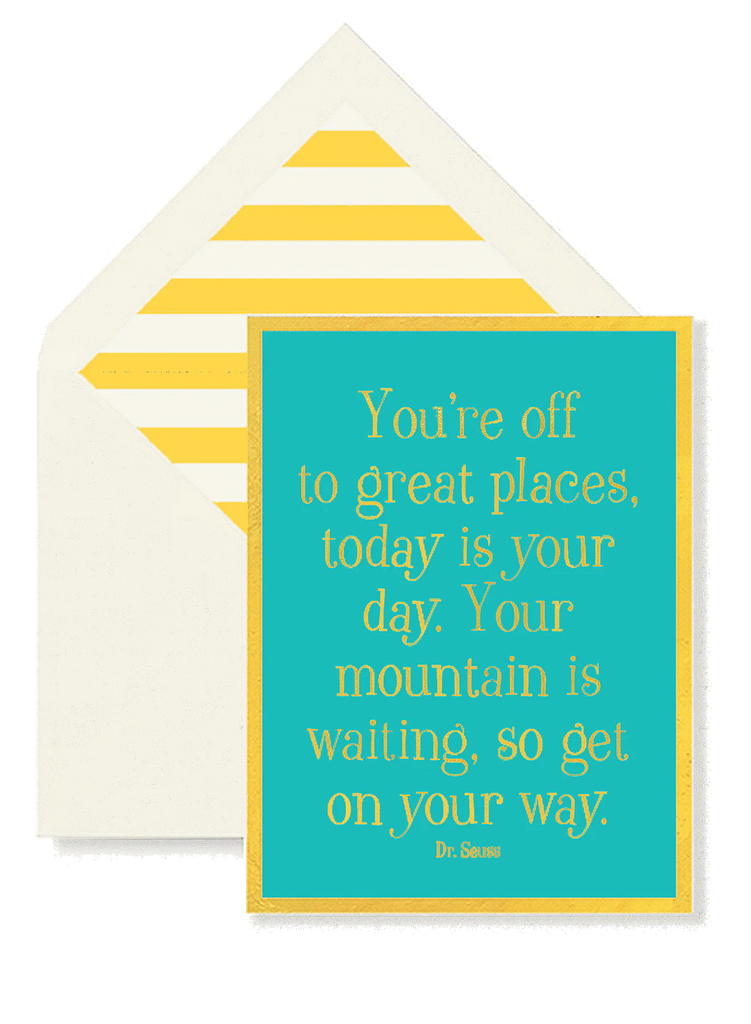 “You're Off To Great Places”Greeting Card