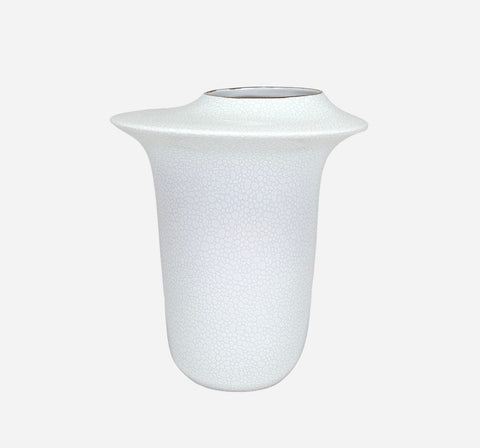 Porcelain White and Gray Vase