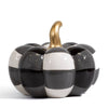 Black & White Ceramic Pumpkin Décor