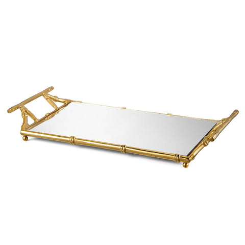 Bamboo Mirrored Tray