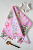 Pink Ribbon Christmas Tree Tea Towel