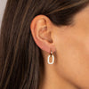 CZ Link Drop Earrings