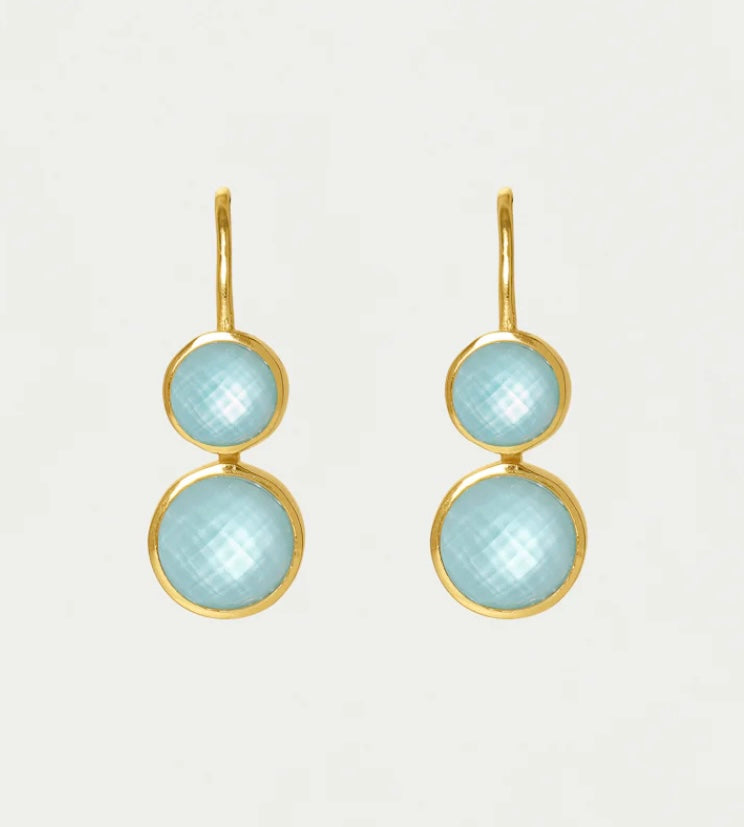 Tulum Double Droplet Earrings by Dean Davidson