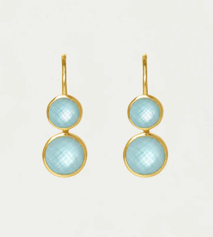 Tulum Double Droplet Earrings by Dean Davidson