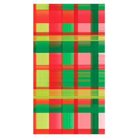 Holiday Plaid Paper Guest Towel