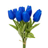 White Real Touch Tulip Bunch