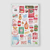 Santa's Pantry Christmas Tea Towel