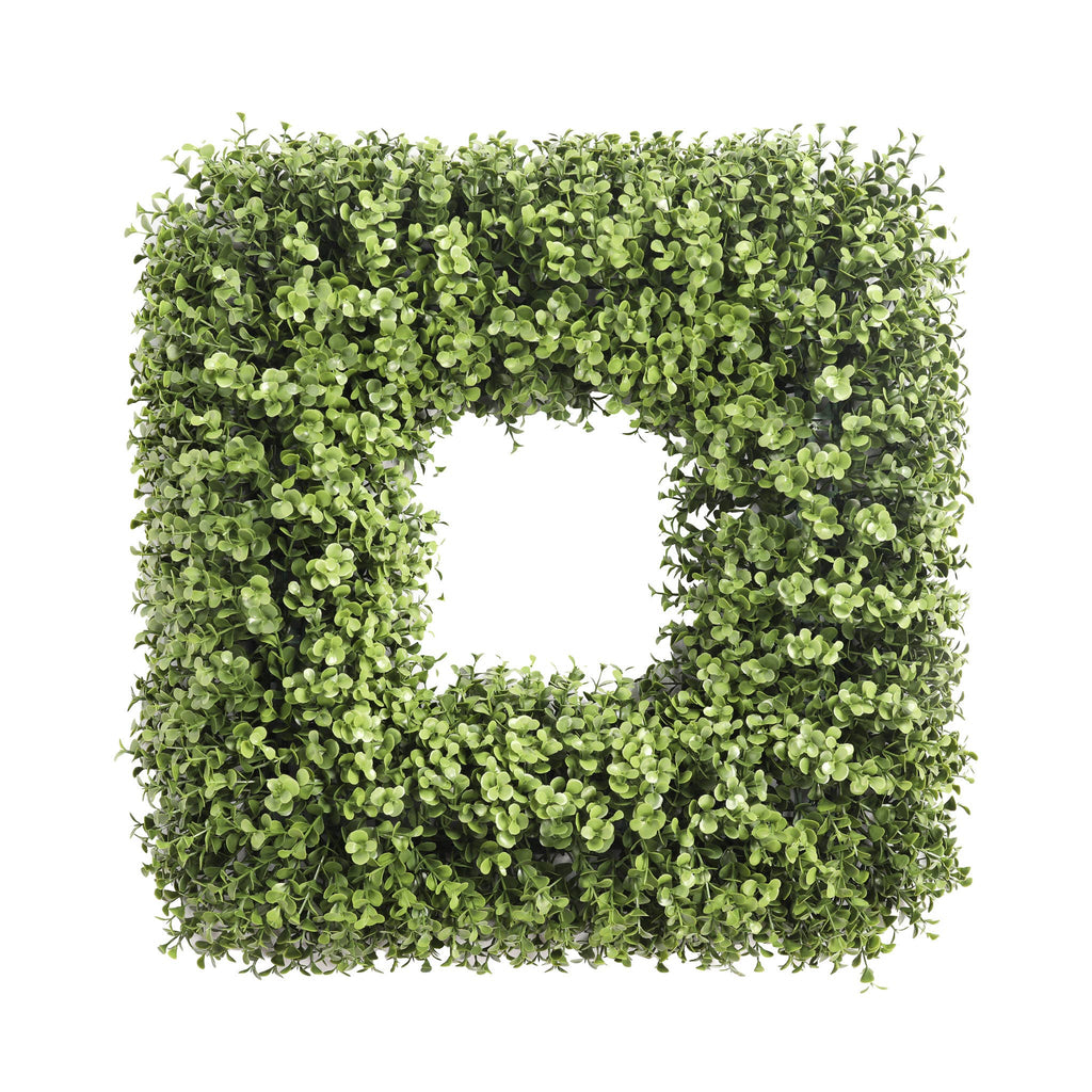 Boxwood UV Square Wreath