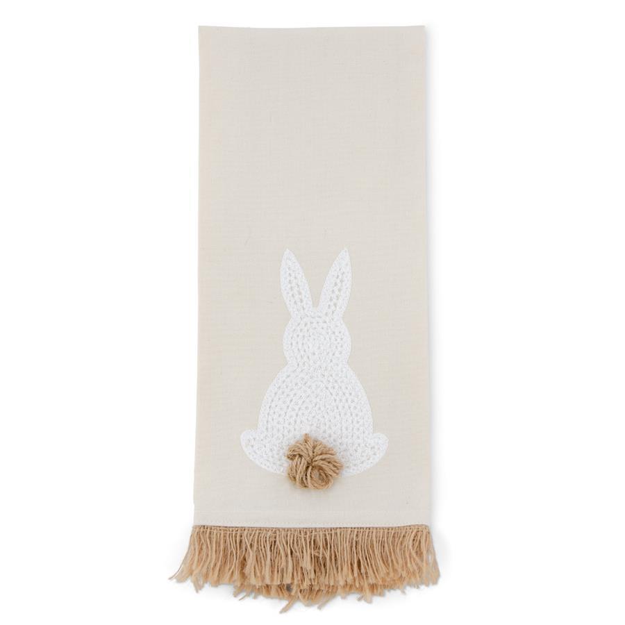 Bunny Embroidered Tea Towel