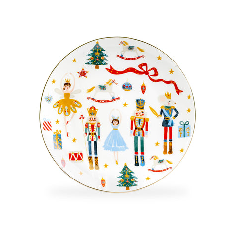 Nutcracker Wonderland Fine Porcelain Dessert Plate
