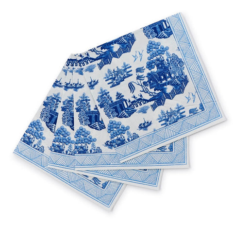 Blue Willow Cocktail Napkins
