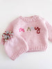 “Merry” Pink Christmas Sweater