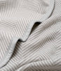 ChappyWrap - Harborview Herringbone Light Grey Blanket