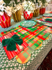 Holiday Plaid Scalloped Rectangle Paper Placemat