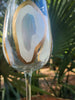 Hand Painted Stemmed Oyster Wine Glass