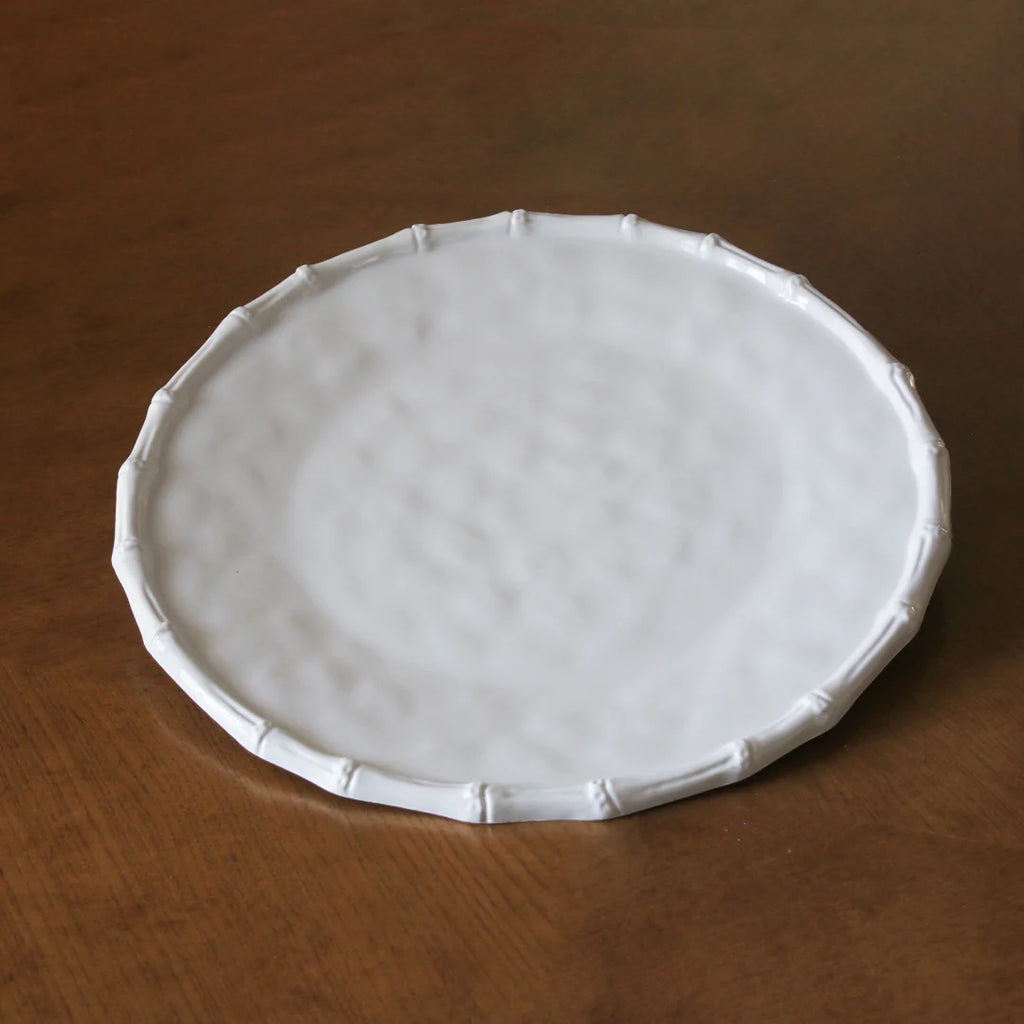 Bamboo Melamine Round Platter