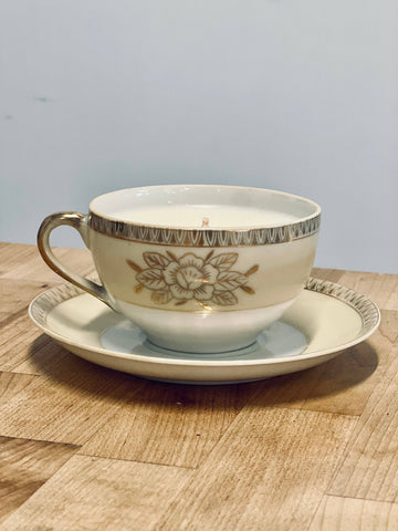 Vintage Tea Cup Soy Candle