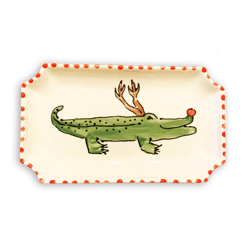 Reindeer Alligator Orleans Tray