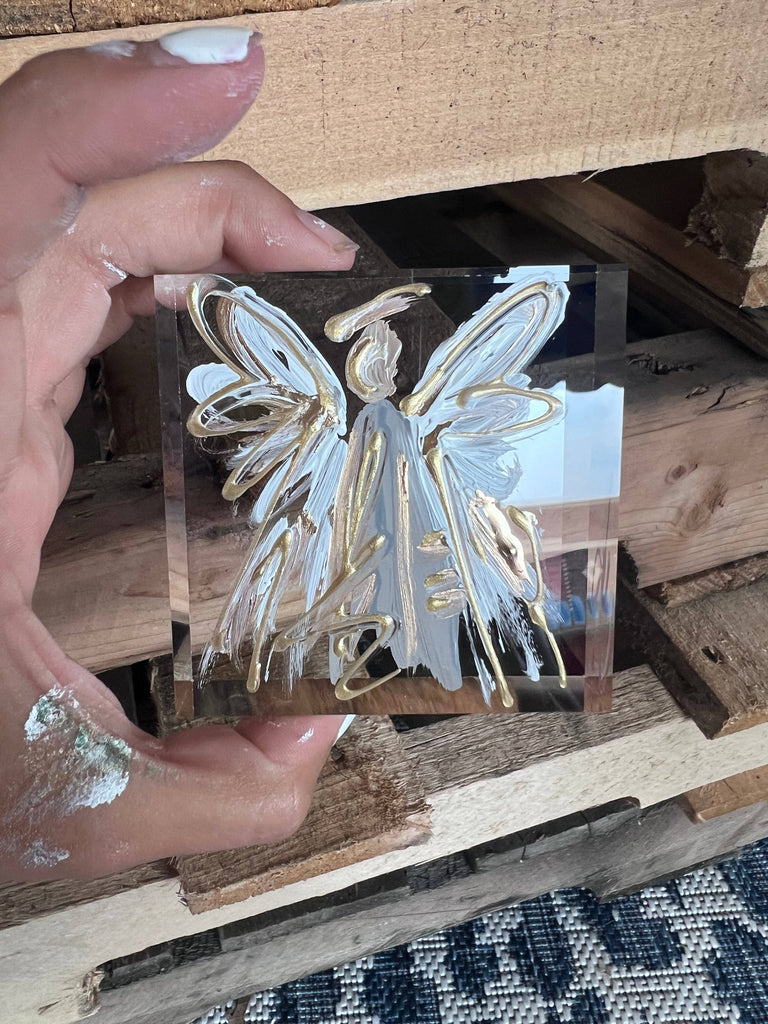 Neutral Angel Lucite Block