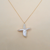 Elle Freshwater Pearl Cross Necklace