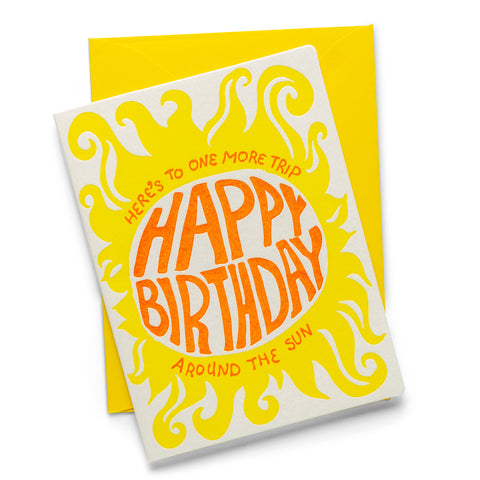 Trip Around the Sun Greeting Card