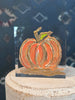Large Pumpkin Lucite Block