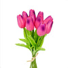 White Real Touch Tulip Bunch