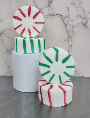 Peppermint Candy Bath Bombs