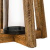 Set of 2 Carmel Decorative Wood Lanterns