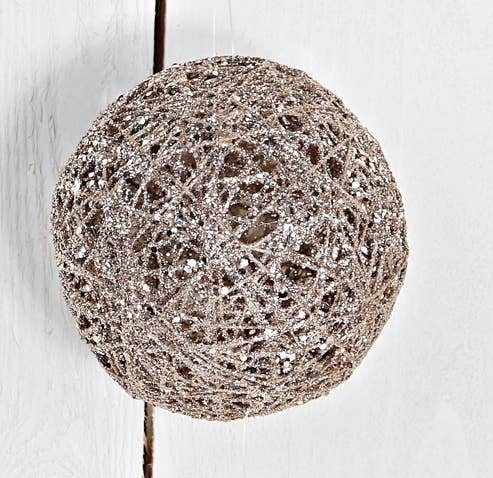 Glitter Rattan Ball