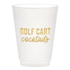Golf Cart Cocktails Frosted Cup Set